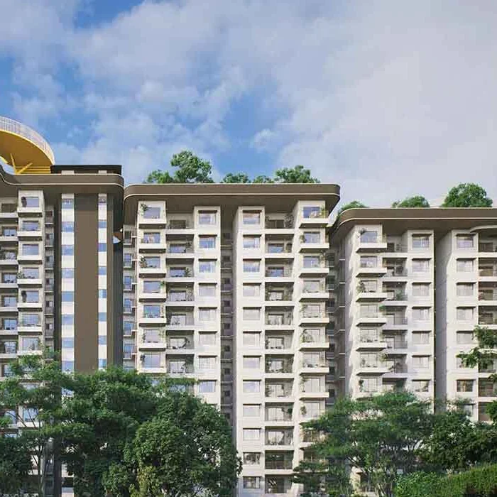 Rooftop canopy and upper floors at Embassy South Reserve, artist impression